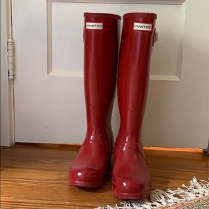 Red Hunter Boots
